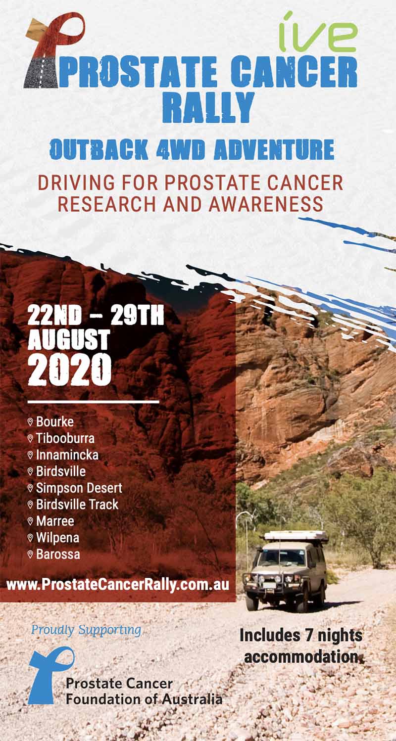 PCFA Rally Outback Rally Raising Funds For Prostate Cancer Foundation